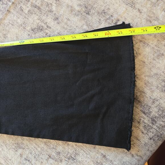 Fashion Nova Jeans Womens 9 Black Valentina High Rise Flare Raw Hem Stretch Boho - Picture 9 of 11